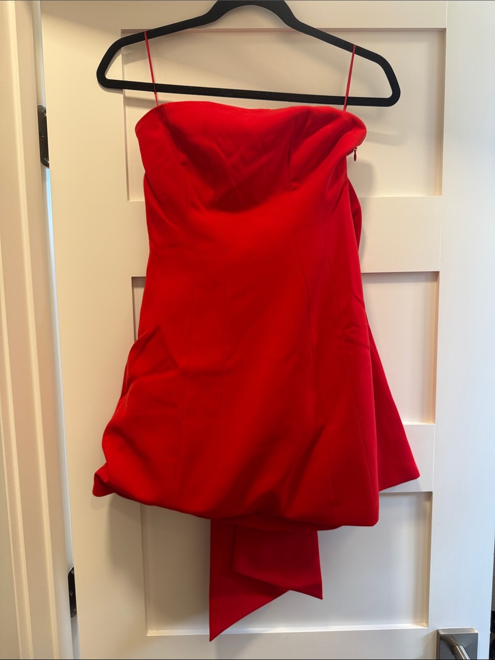 Strapless Red Cocktail Dress
